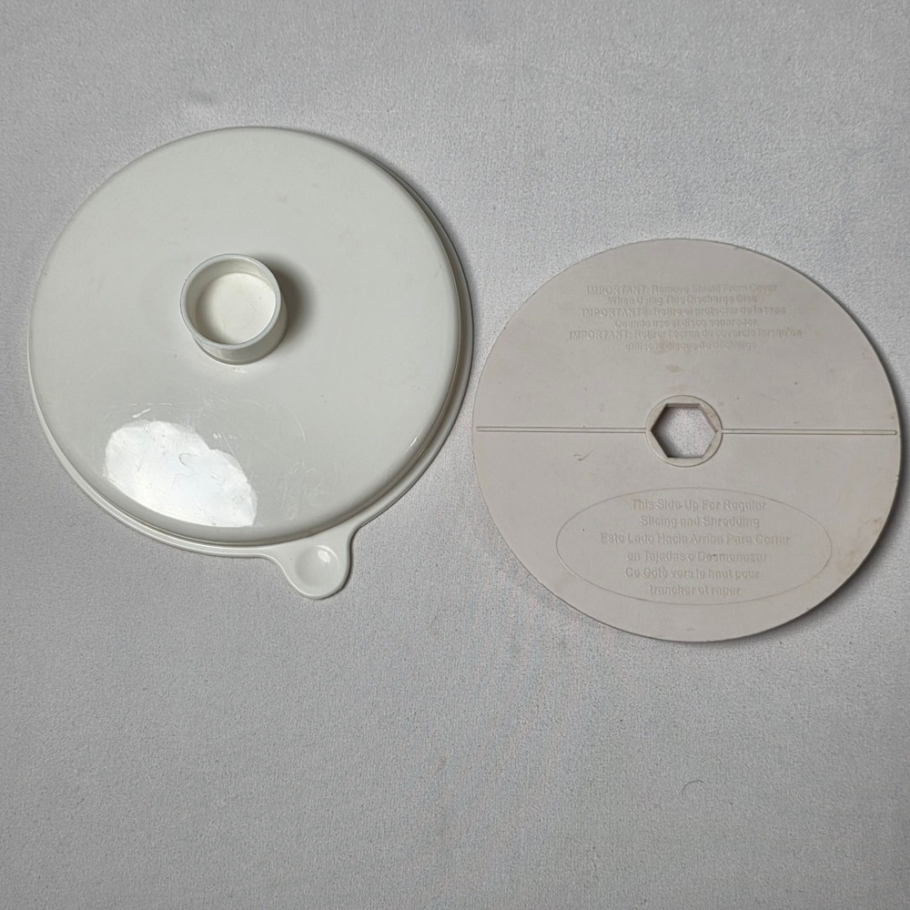 Black and Decker Food Processor FP1445 Veggie‎ Disc and Lid White Replacement